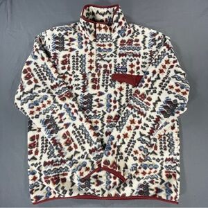 Vintage Patagonia Fleece Synchilla Pullover Sz L Wandering Woods Pumice